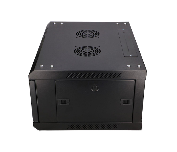 Extralink Szafka wisząca rack 4U 600x450 czarna szklane drzwi EX.2886 - 484910 - zdjęcie 5